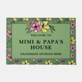 Willkommen im Mimi & Papa's House Fußmatte (Vorderseite)