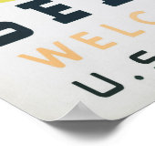 Willkommen im Montana Nationalpark Poster (Ecke)