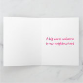 Willkommen im Nachbarschafts-Vogelhaus Karte (Innenseite)