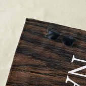 Willkommen im Nana & Papa's Wood House Strandtuch (Beispiel)