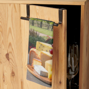 Willkommen im Napa Valley Wein & Käse Geschirrtuch