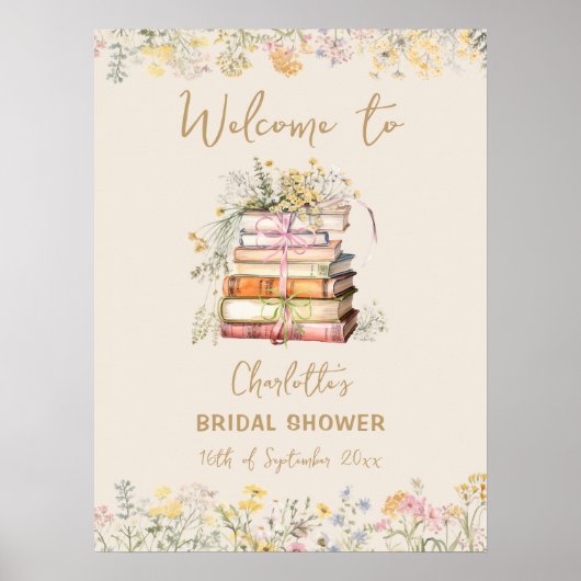 Willkommen im neuen Kapitel-Brautparty Poster (Vorne)