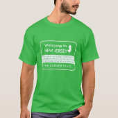Willkommen im New Jersey Funny Highway Sign T-Shirt (Vorderseite)