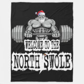 Willkommen im Nordpol Fleecedecke (Vorderseite)