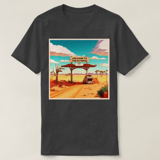 Willkommen im Outback T-Shirt (Design vorne)