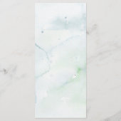 Willkommen im Pack Forest Wolf Baby Shower Menü Menükarte (Rückseite)