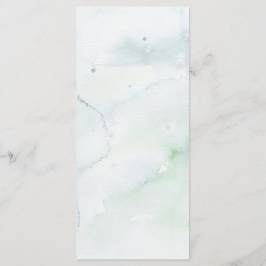 Willkommen im Pack Forest Wolf Baby Shower Menü Menükarte (Rückseite)