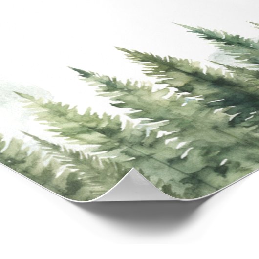 Willkommen im Pack Forest Wolf Custom Sign Poster (Ecke)