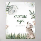Willkommen im Pack Forest Wolf Custom Sign Poster (Vorne)
