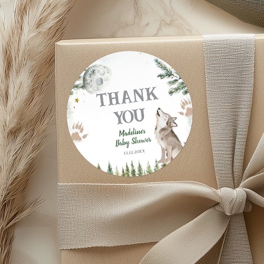 Willkommen im Pack Forest Wolf Danke Stickers