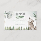 Willkommen im Pack Forest Wolf Diaper Raffle Begleitkarte (Vorderseite)