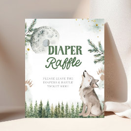 Willkommen im Pack Forest Wolf Diaper Raffle Poster