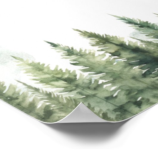 Willkommen im Pack Forest Wolf Poster (Ecke)