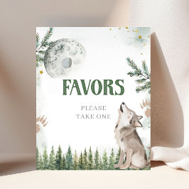 Willkommen im Pack Forest Wolf Poster