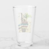 Willkommen im Paradies Beach Ocean Glas (Rückseite)