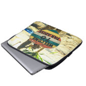 Willkommen im Paradies Beach Ocean Laptopschutzhülle (Vorne Knopf)