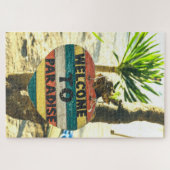 Willkommen im Paradies Beach Ocean Puzzle (Horizontal)