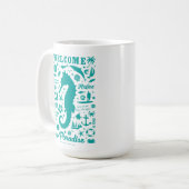 Willkommen im Paradies Kaffeetasse (Vorderseite Links)