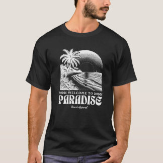 Willkommen im Paradise Beach Funny Niedliches Vint T-Shirt
