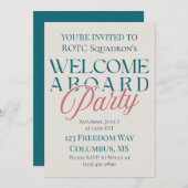 Willkommen im Party - Modernes Militär Einladung (Vorne/Hinten)