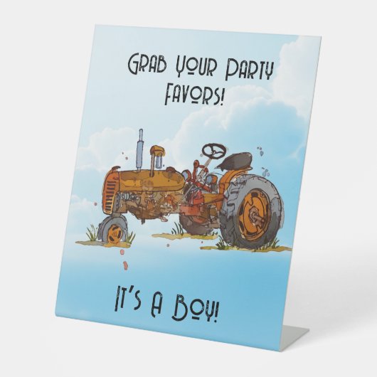 Willkommen im Party Sockelschild (Vorderseite)