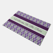 Willkommen im Patio Fußmatte (Schrägansicht)