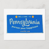 Willkommen im Pennsylvania Notebook Postkarte (Vorderseite)