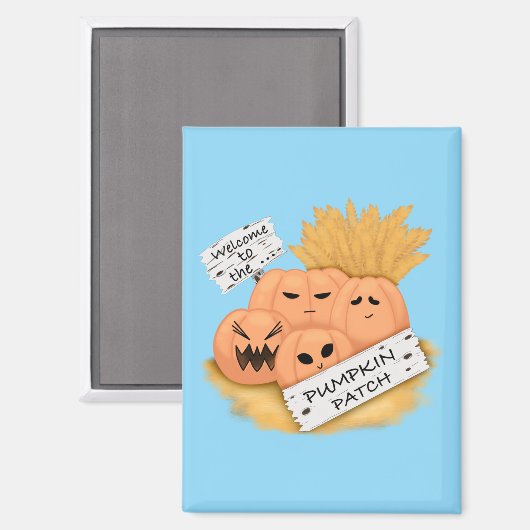 Willkommen im Pumpkin Patch Magnet (Vorderseite/Rückseite)