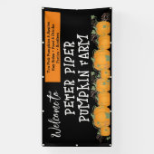 Willkommen im Pumpkin Patch Pumpkin Banner for (Vertikal)