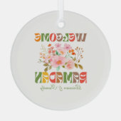 Willkommen im Ramadan Dekor Ornament Aus Glas (Rückseite)