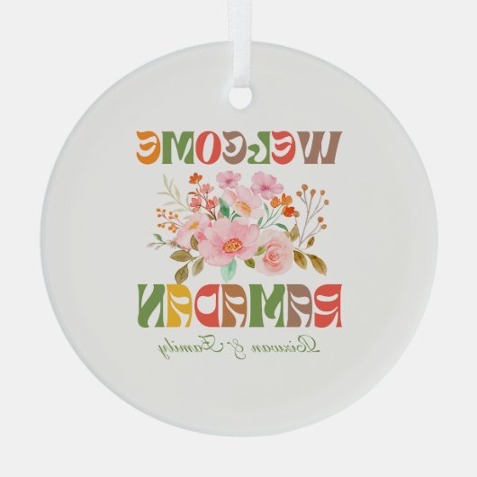 Willkommen im Ramadan Dekor Ornament Aus Glas (Rückseite)