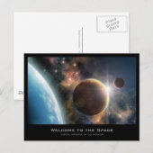 Willkommen im Raum Postkarte (Vorne/Hinten)