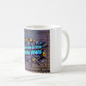 Willkommen im Retro-Web Kaffeetasse (VorderseiteRechts)