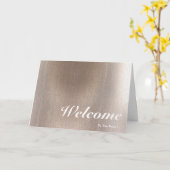 Willkommen im rosa Hintergrundbild des Teams Karte (Gelbe Blume)