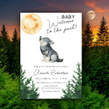Willkommen im Rudel! Wolf Baby Shower