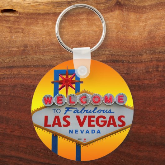 Willkommen im Schlüsselanhänger Las Vegas (Vorderseite)