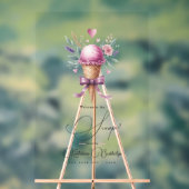 Willkommen im Scoop Ice Cream Brautparty Acrylschild (Neutral)