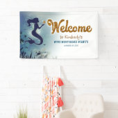 Willkommen im Sea Mermaid Party Banner (Insitu)