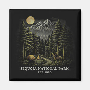 Willkommen im Sequoia National USA Park Magnet