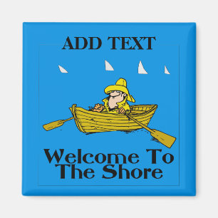 Willkommen im Shore, Rowboat & Sharks Magnet