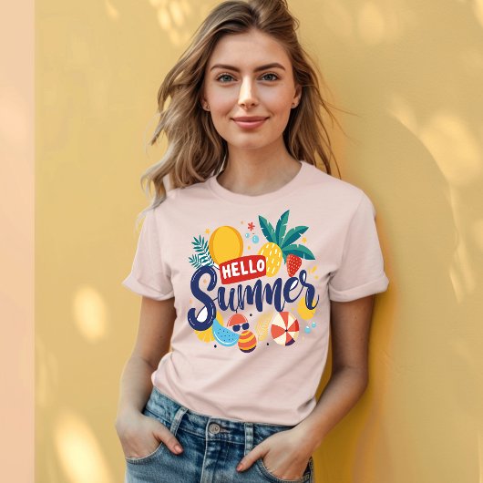 Willkommen im Sonnenschein: HELLO Sommer T-Shirt