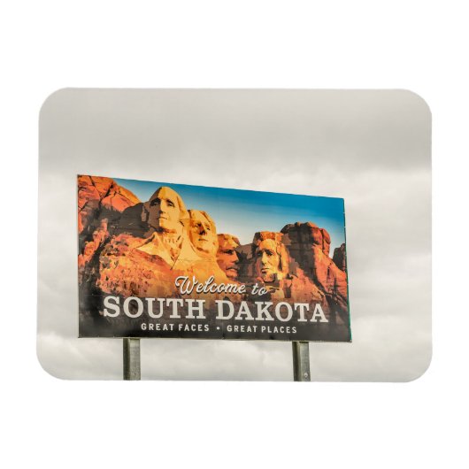 Willkommen im South Dakota Sign Magnet (Horizontal)