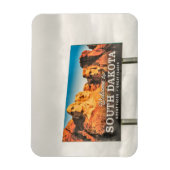 Willkommen im South Dakota Sign Magnet (Vertikal)