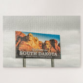 Willkommen im South Dakota Sign Puzzle (Horizontal)