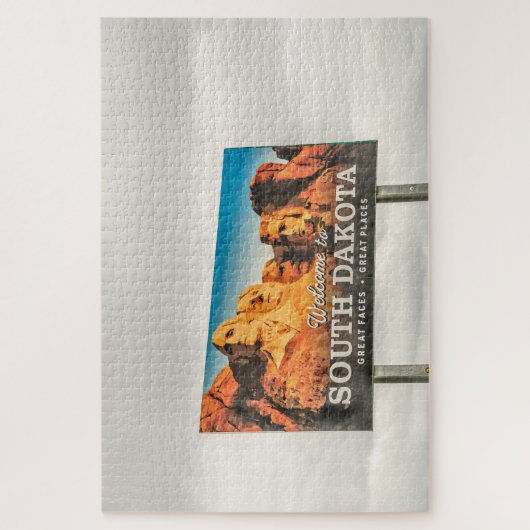 Willkommen im South Dakota Sign Puzzle (Vertikal)