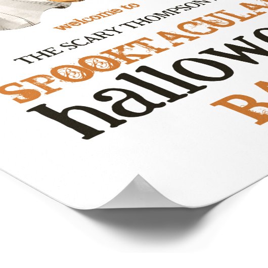 Willkommen im Spooktacular Halloween-Party Poster (Ecke)