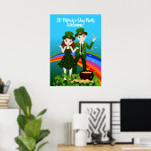 Willkommen im St. Patrick's Kids Party Poster (Heimbüro)