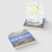 Willkommen, im Stadtzentrum, in New Orleans, Steinuntersetzer (Seitenansicht)