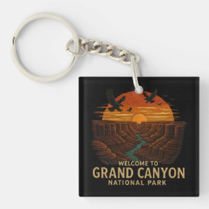 Willkommen im Stickerei Grand Canyon National USA  Schlüsselanhänger