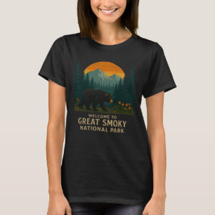 Willkommen im Stickerei Great Smoky Mountains Park T-Shirt